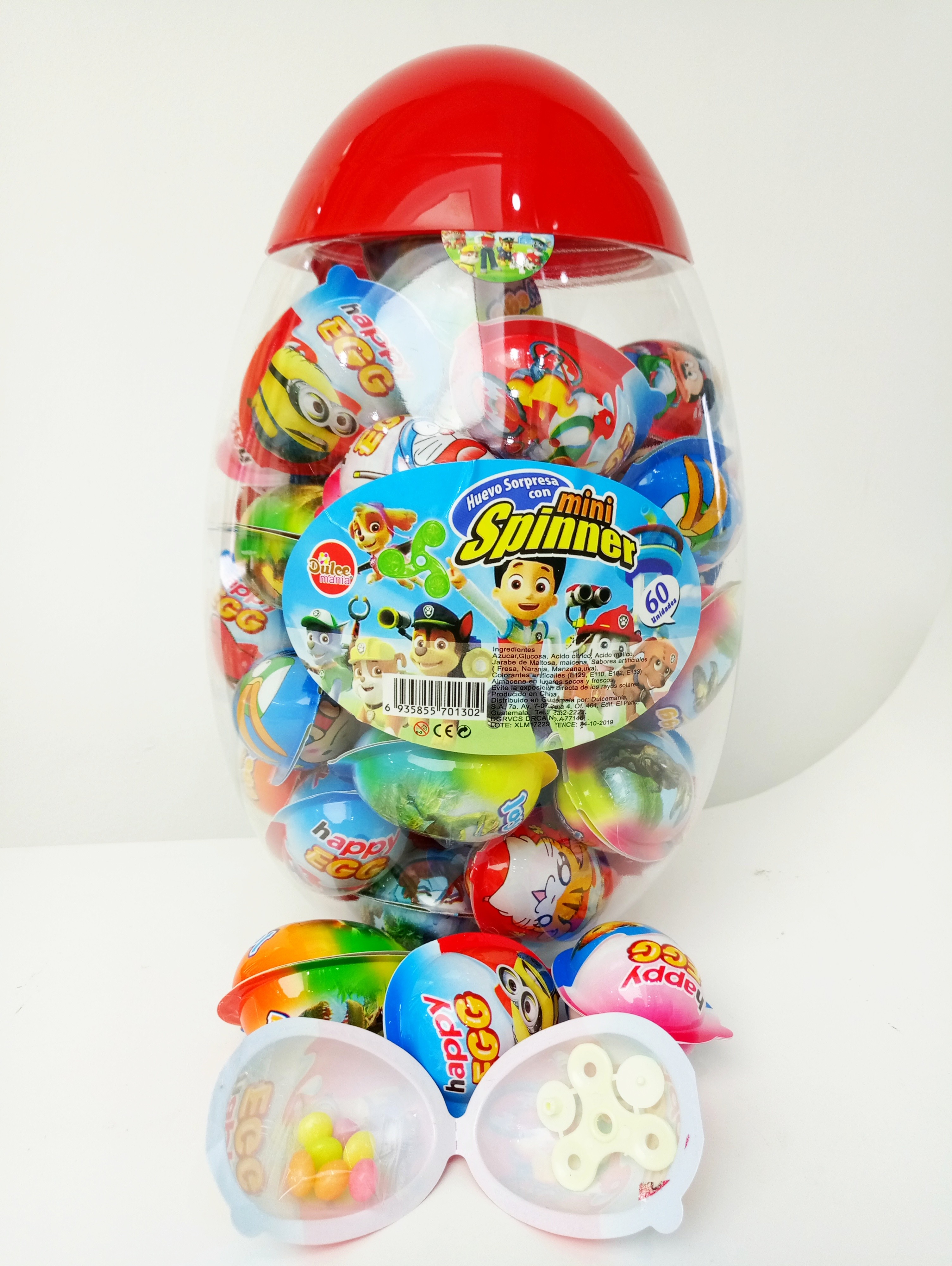 Toy Egg Permen Happy Egg Multi Rasa Buah Permen Jelly bean Dengan