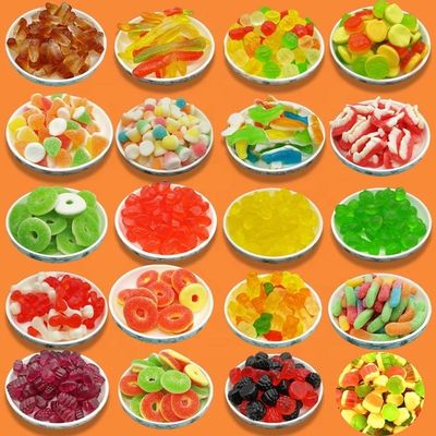 Multi Colors Gel Jelly Soft Candy Different Shape Different Colors, Other Flavours are Welcomed